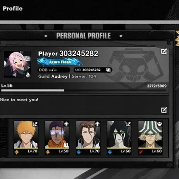 BLEACH: Soul Resonance Accounts NuverseSEA|Lv56|8 SSR|8 Sign|(Ichigo