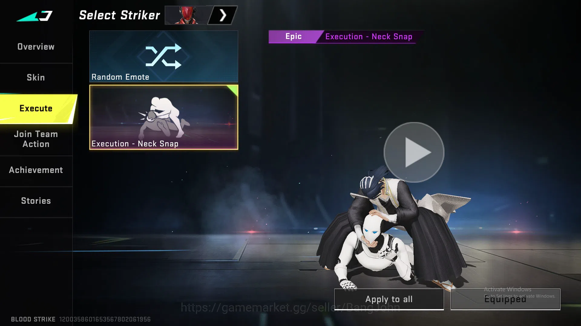 Blood Strike Accounts collab bleach MCX | collab bleach ethan | legendar image 2