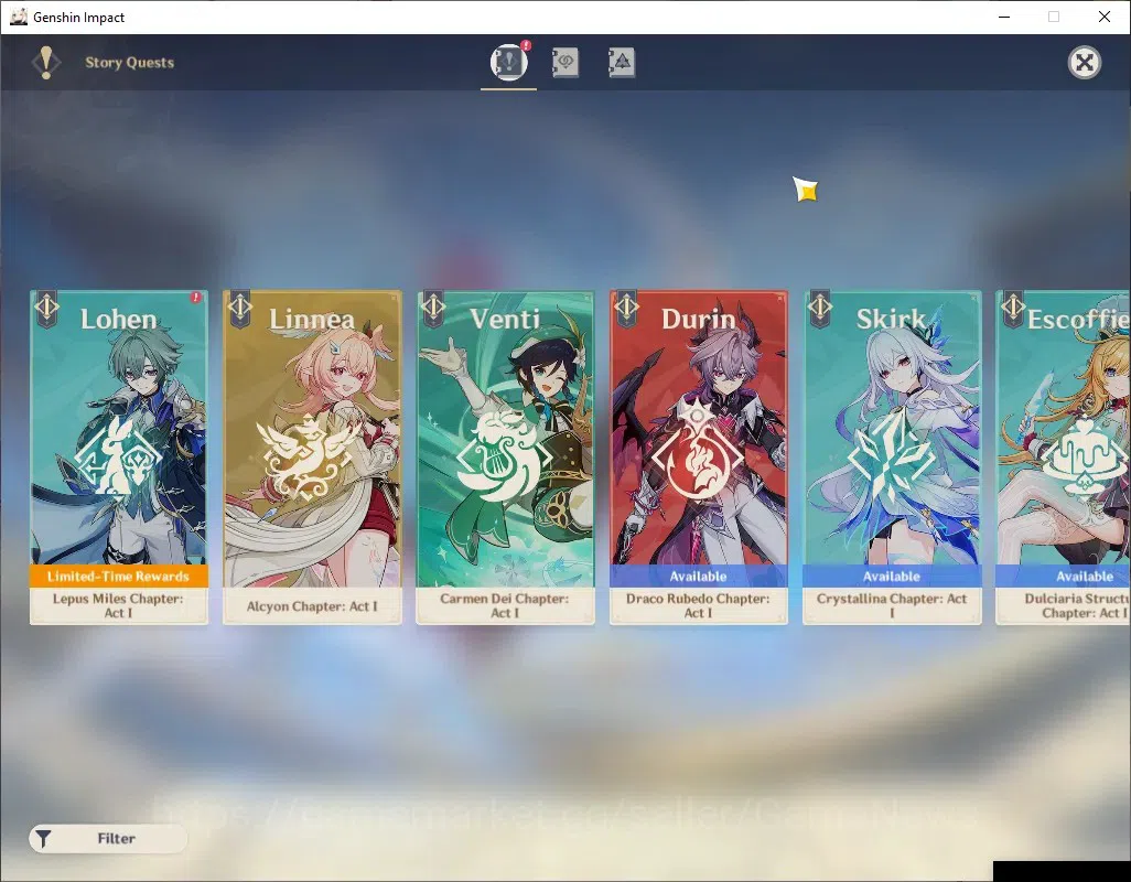Genshin Impact Accounts ASIA|AR 56|7 Limited + 4 (*5 Weapon)|Skirk+Signatu image 17