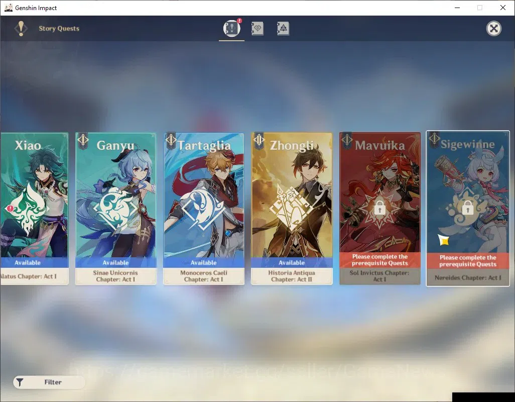 Genshin Impact Accounts ASIA|AR 56|7 Limited + 4 (*5 Weapon)|Skirk+Signatu image 18