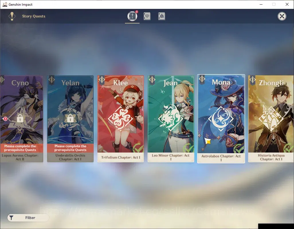 Genshin Impact Accounts ASIA|AR 56|7 Limited + 4 (*5 Weapon)|Skirk+Signatu image 19