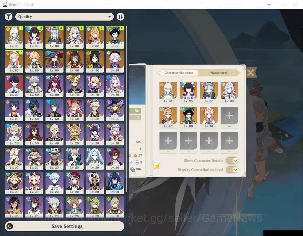 Genshin Impact Accounts ASIA|AR 56|7 Limited + 4 (*5 Weapon)|Skirk+Signatu image 2