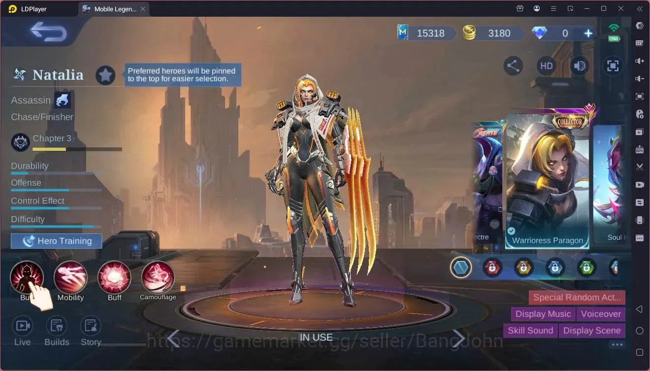 Mobile Legends: Bang Bang Accounts Global|Hero 132|Skin 236|Renowned|Prime Granger|CC image 20