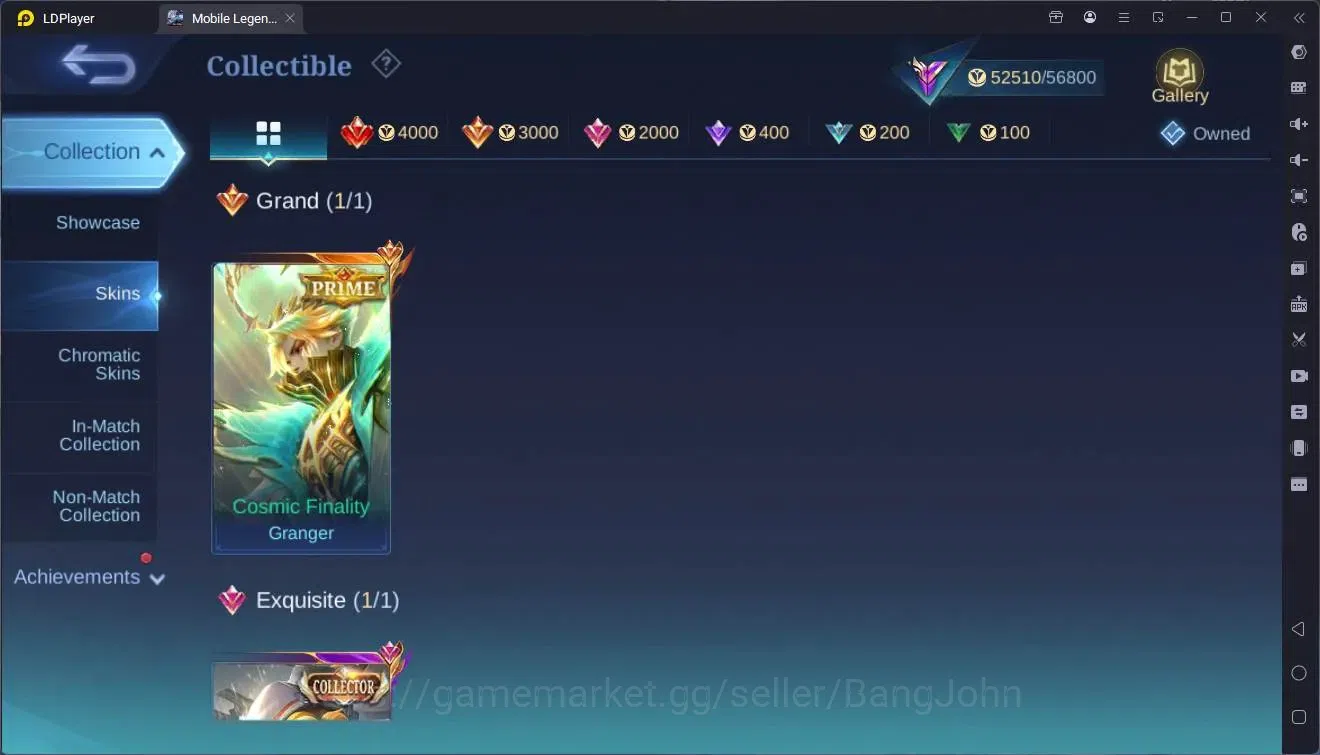 Mobile Legends: Bang Bang Accounts Global|Hero 132|Skin 236|Renowned|Prime Granger|CC image 7