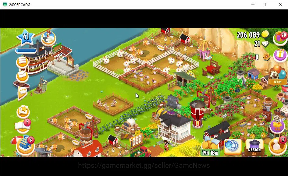 Hay Day Accounts Level 41 | Barn Storage 1100 + Silo Storage 625 | image 1
