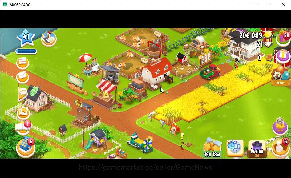 Hay Day Accounts Level 41 | Barn Storage 1100 + Silo Storage 625 | image 2