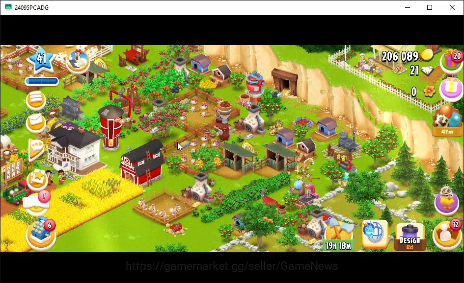 Hay Day Accounts Level 41 | Barn Storage 1100 + Silo Storage 625 | image 4