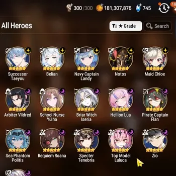 Epic Seven Accounts High-End Global UnVerif|NewEra|16 ML(NOTOS,Zio,Belian,SN Yulha,BW