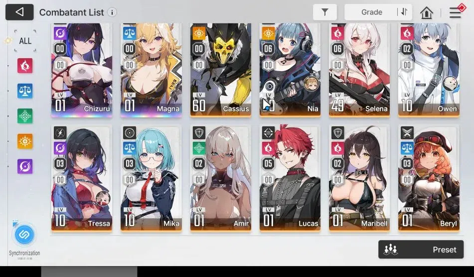 Chaos Zero Nightmare Accounts GLOBAL|Lv 55|7 SSR(HeidemarieM4+Sign,TipheraM1,Mei image 4