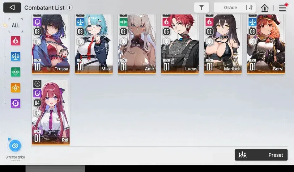 Chaos Zero Nightmare Accounts GLOBAL|Lv 55|7 SSR(HeidemarieM4+Sign,TipheraM1,Mei image 5