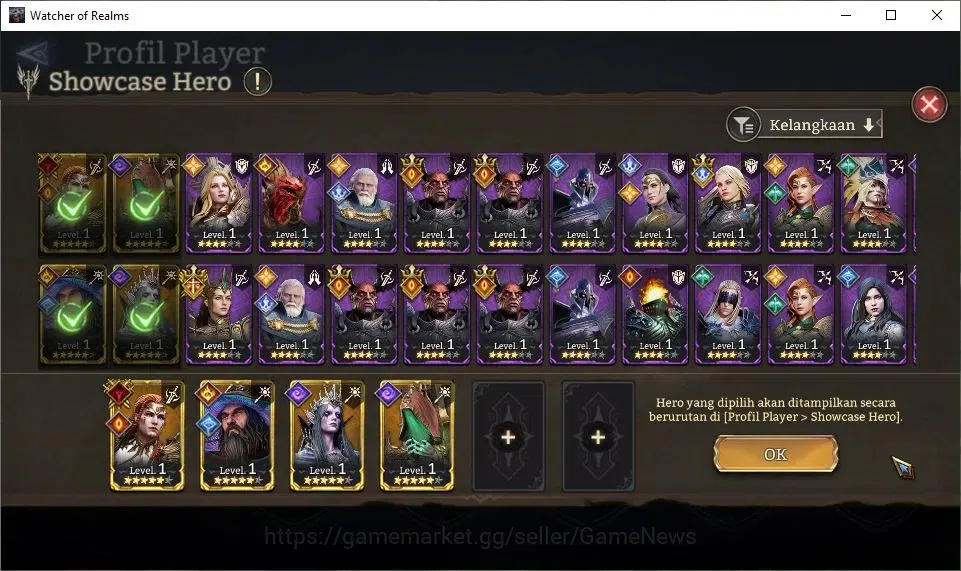 Watcher of Realms Accounts GLOBAL 50x|Starter Ready Gacha|Lv 6|62K Power|35K  image 5