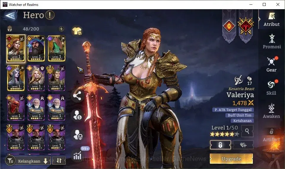Watcher of Realms Accounts GLOBAL 50x|Starter Ready Gacha|Lv 6|62K Power|35K  image 6