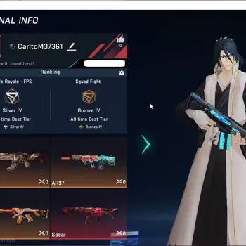 Blood Strike Accounts Collab Skin ASIA|3 COLLAB GUNS:AOT KAG-6,EVA MCX,OPM SKS|1 Limit|2 Ultra Gun|Katana Ronin|1 Name