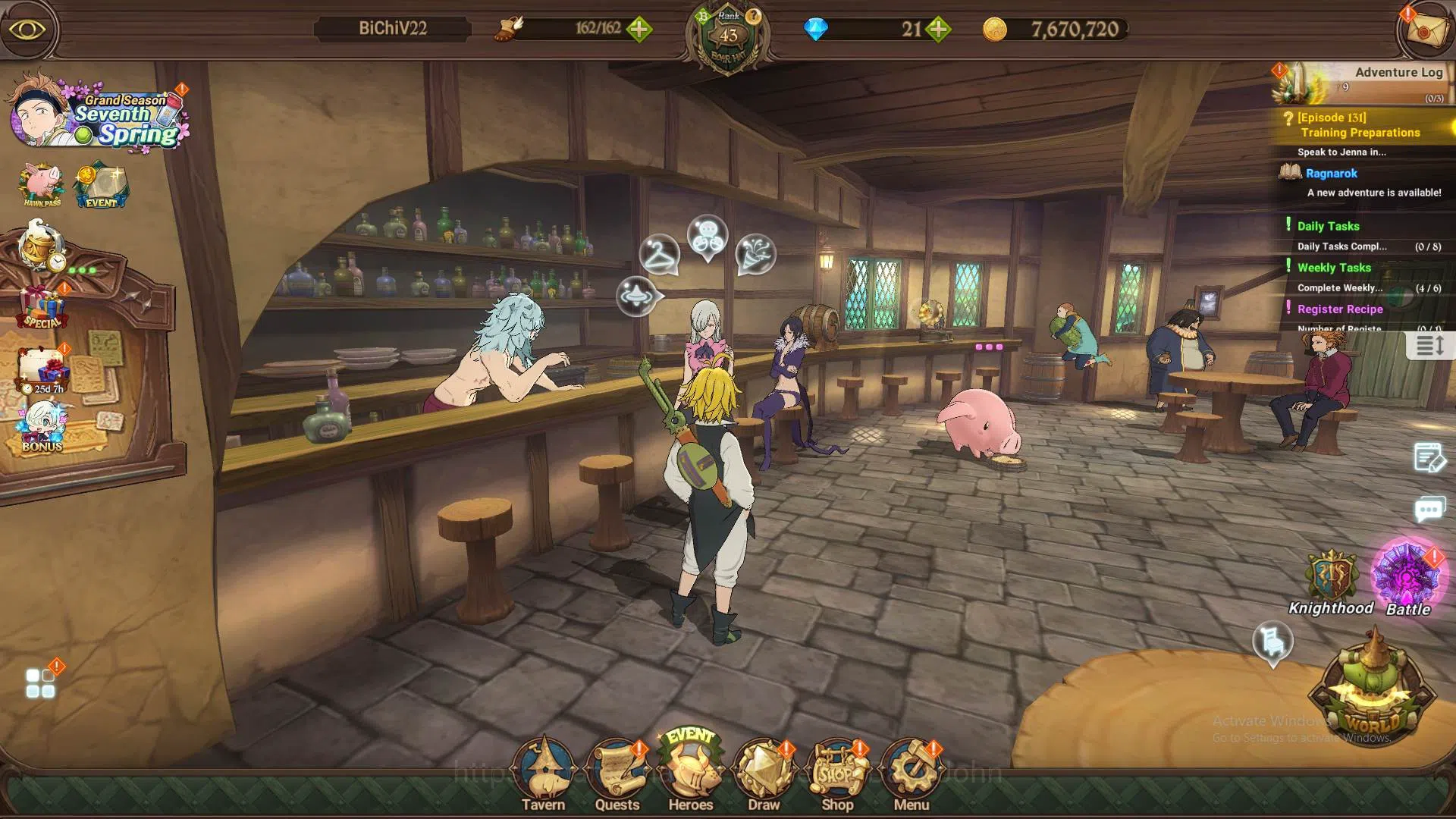 The Seven Deadly Sins: Grand Cross Accounts ASIA|2.4m CC|70 LS|1LR Helbram4/6|Collab Sho kusak image 1