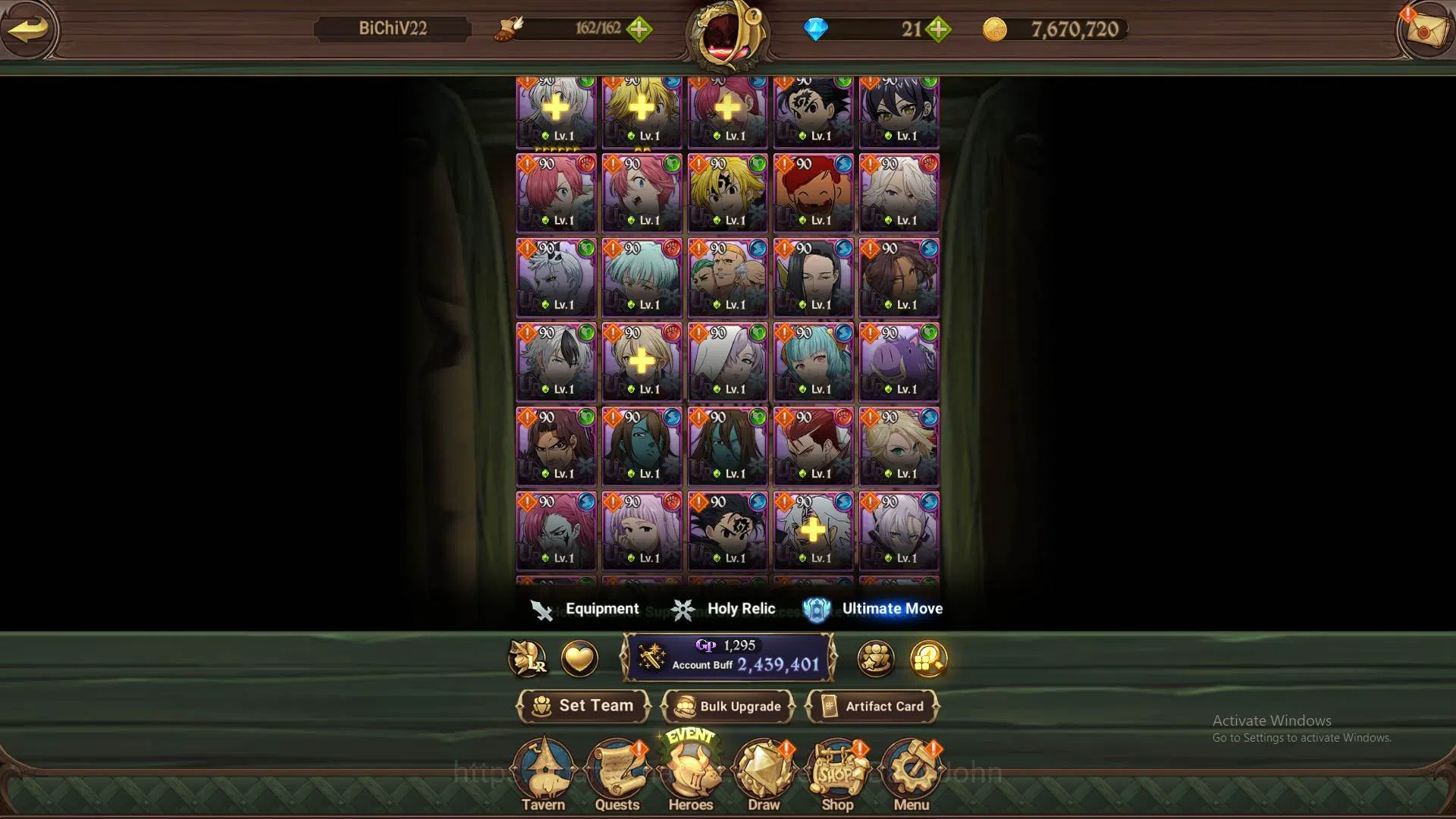 The Seven Deadly Sins: Grand Cross Accounts ASIA|2.4m CC|70 LS|1LR Helbram4/6|Collab Sho kusak image 12