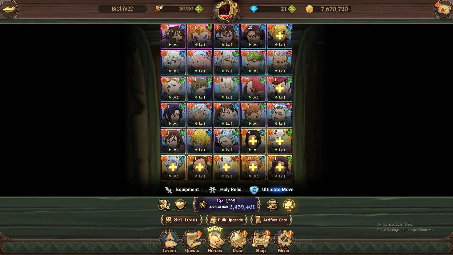 The Seven Deadly Sins: Grand Cross Accounts ASIA|2.4m CC|70 LS|1LR Helbram4/6|Collab Sho kusak image 14