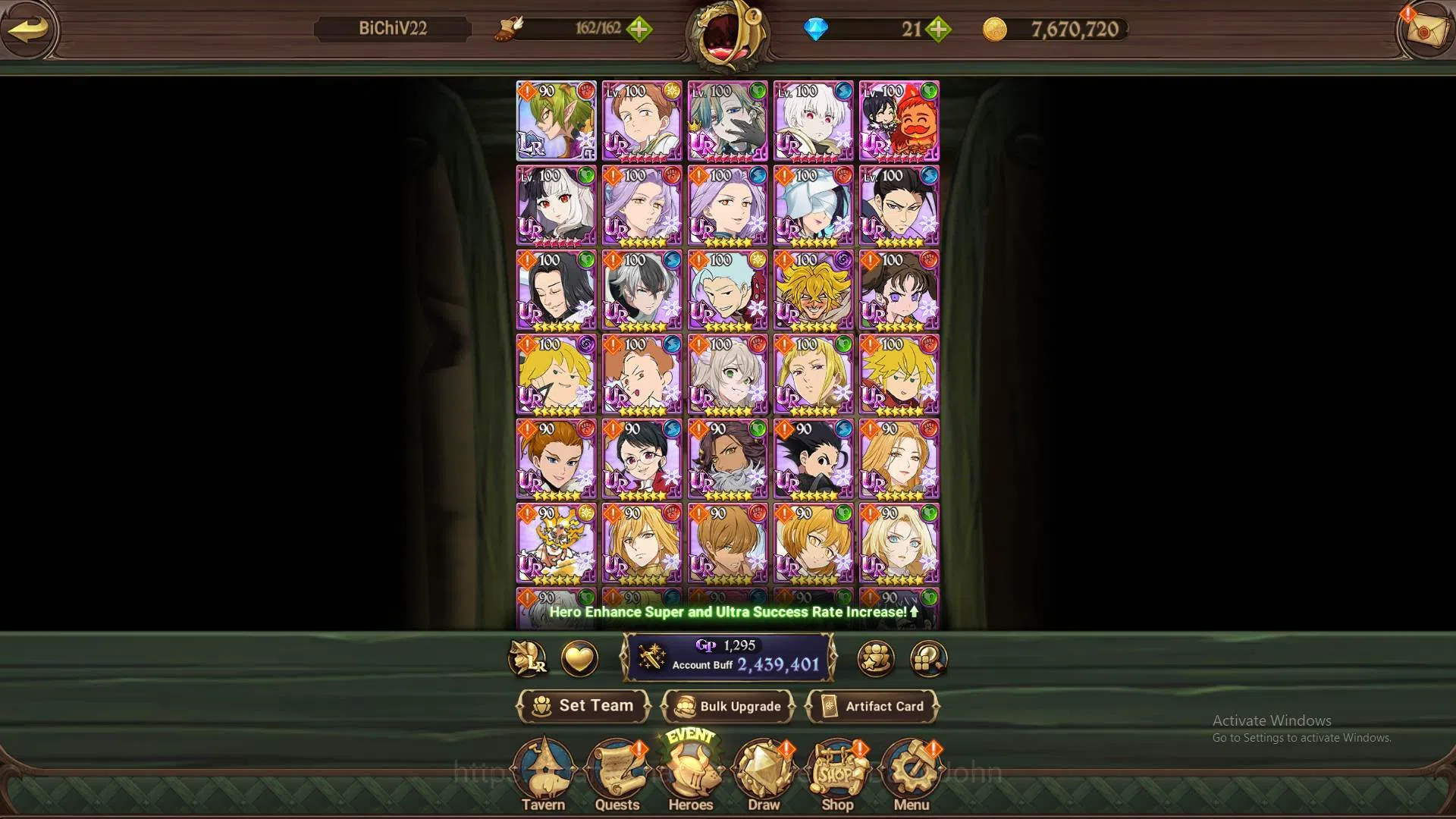 The Seven Deadly Sins: Grand Cross Accounts ASIA|2.4m CC|70 LS|1LR Helbram4/6|Collab Sho kusak image 9