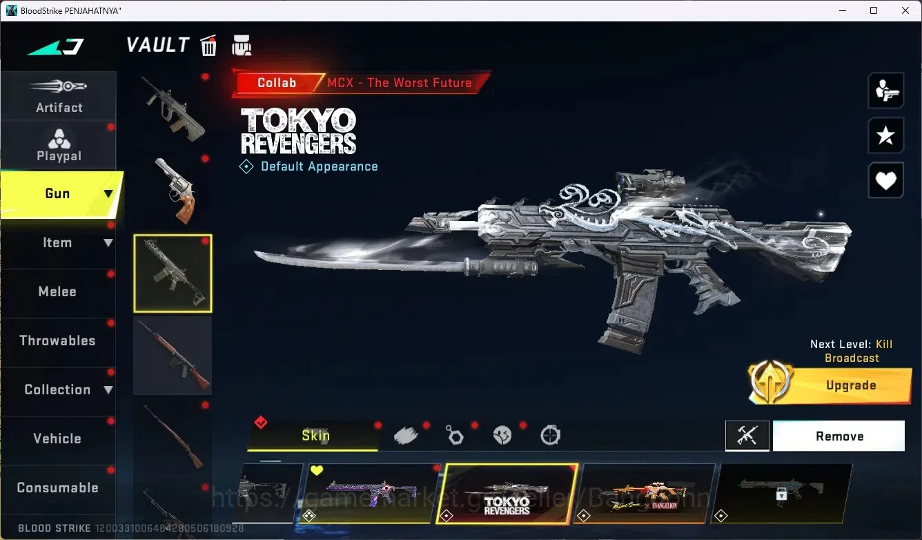 Blood Strike Accounts ASIA |2 Collab Gun [TR&EVA] |8 Legend Guns |Legend image 7