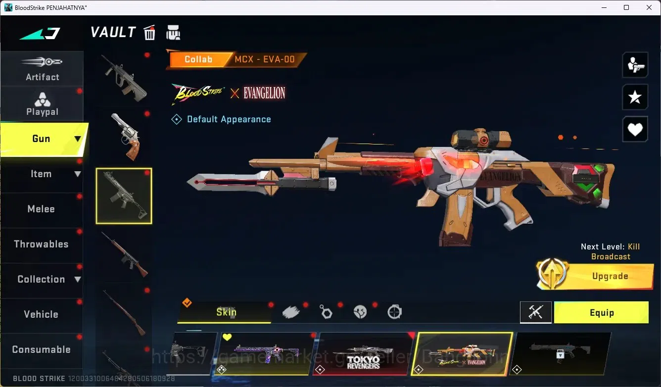 Blood Strike Accounts ASIA |2 Collab Gun [TR&EVA] |8 Legend Guns |Legend image 8