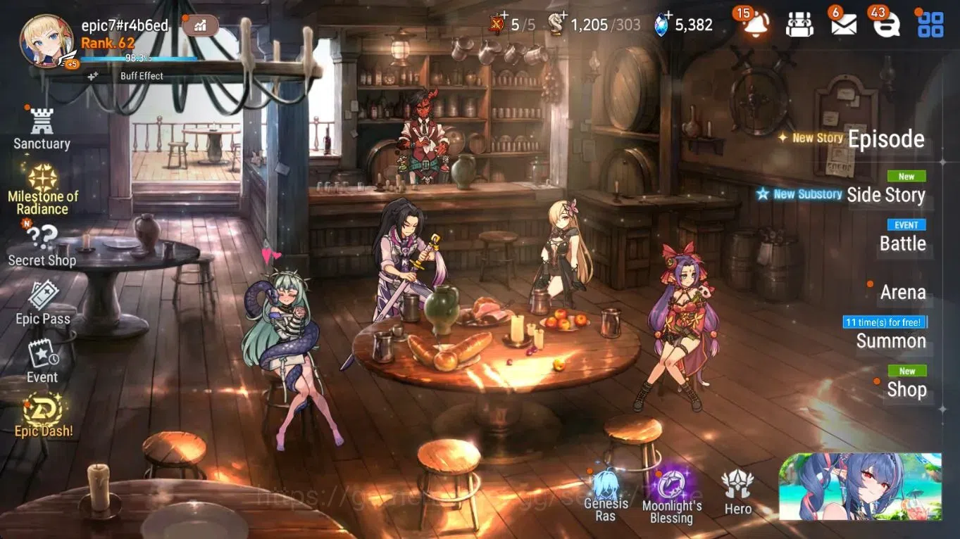 Epic Seven Accounts Global Unverif|13ML (RnL, LotS, RoL, BArunka, SNYu image 11