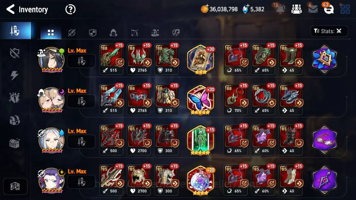 Epic Seven Accounts Global Unverif|13ML (RnL, LotS, RoL, BArunka, SNYu image 12