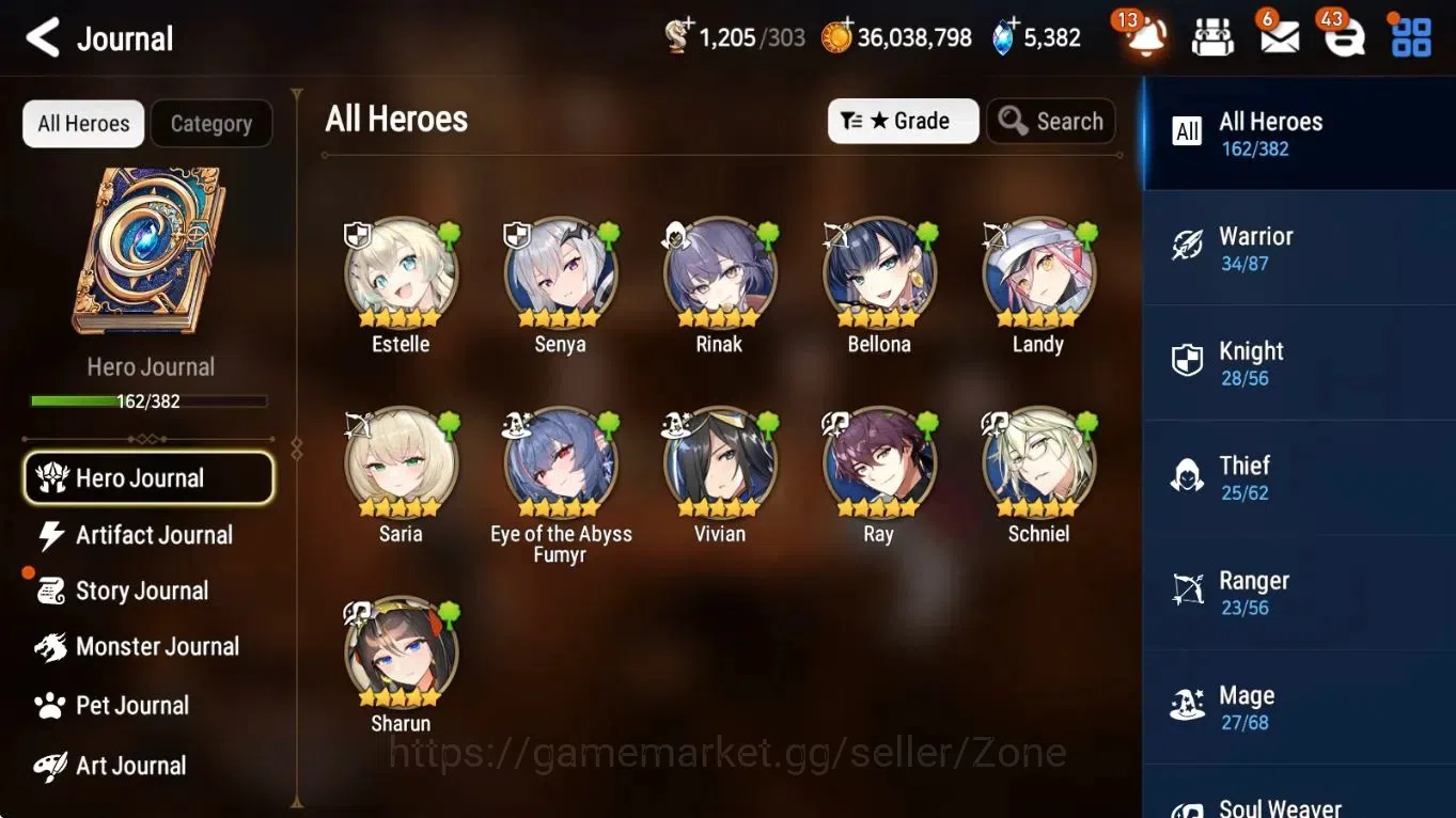 Epic Seven Accounts Global Unverif|13ML (RnL, LotS, RoL, BArunka, SNYu image 4