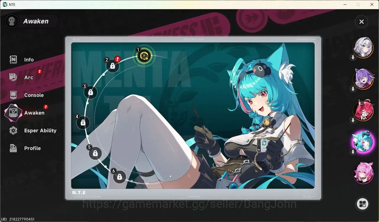 Neverness to Everness Accounts SEA | Starter Lv 3 | 2 SSR (Nanally,Fadia)+ 6 SR + image 13