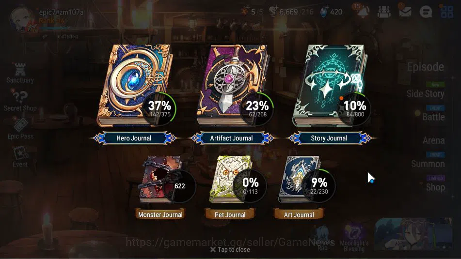 Epic Seven Accounts GLOBAL Unverif|7 ML(SE Celine,LR Krau,BM Haste,Etc image 2