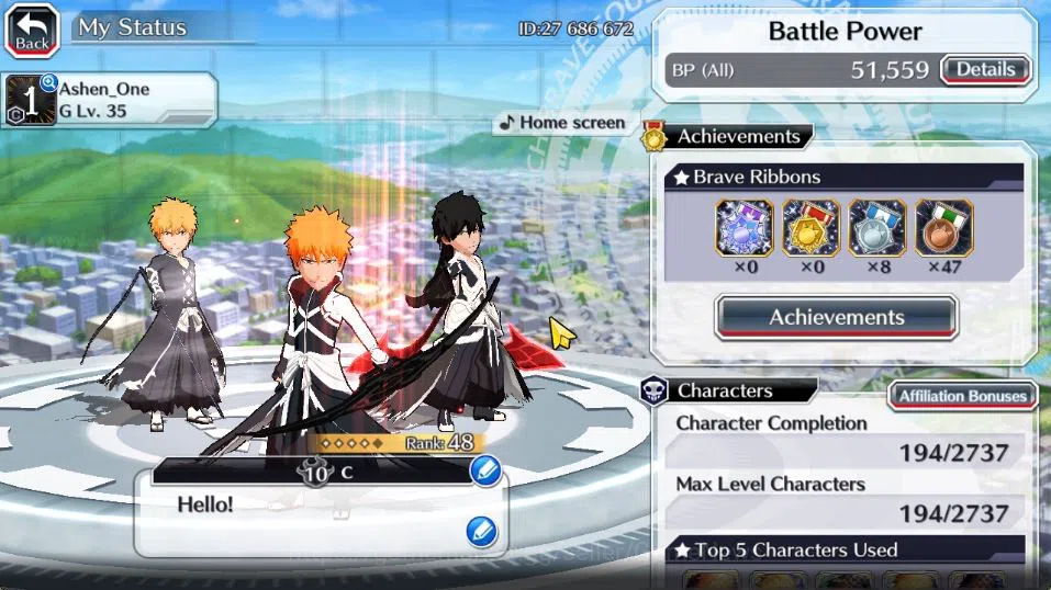 Bleach: Brave Souls Accounts [GLOBAL]6K Orbs+Fresh All Story|2 Ichigo Renewed,T image 2