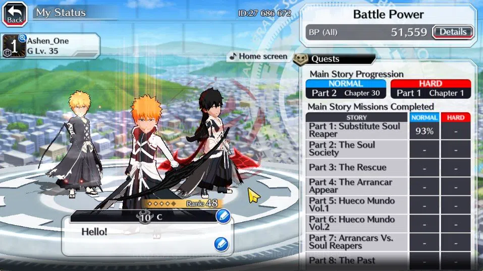 Bleach: Brave Souls Accounts [GLOBAL]6K Orbs+Fresh All Story|2 Ichigo Renewed,T image 4