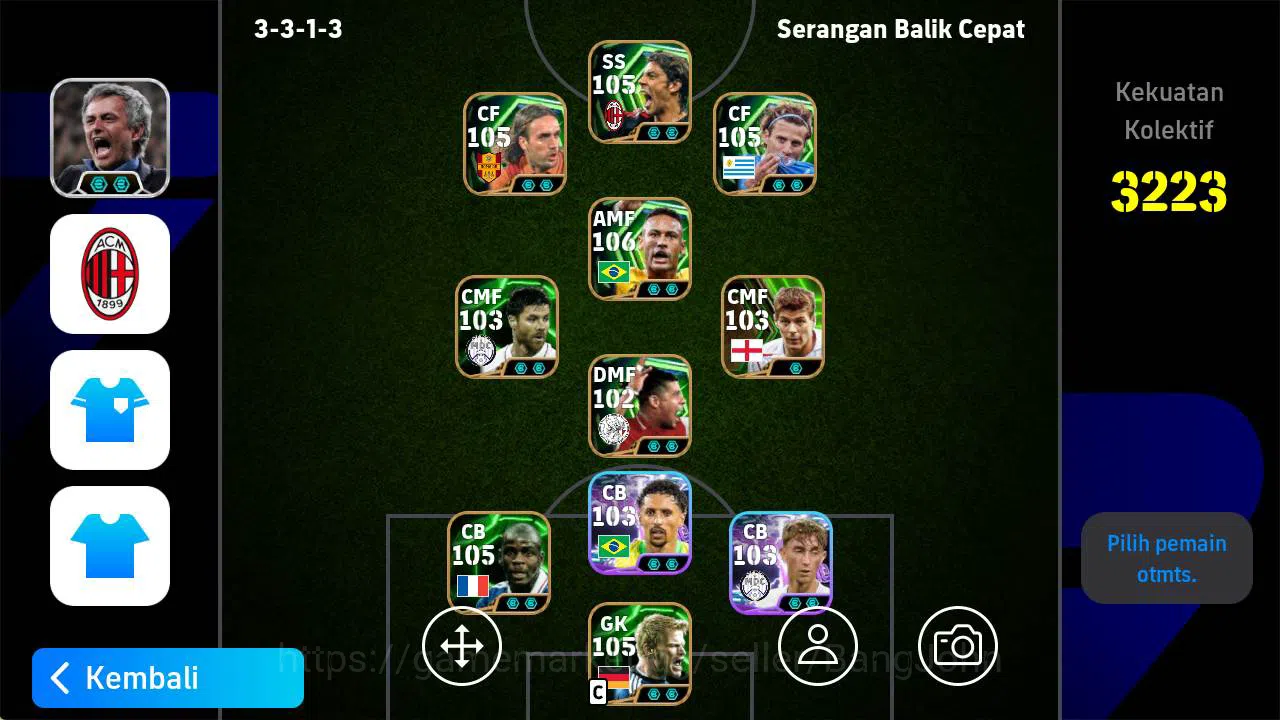 Power 3223|old acc Batistuta epic, Neymar brazil, rooney epic, forlan epic, thuram epic, rui costa epic, Abbiati epic EFB1019B eFootball Others Power 3223|old acc Batistuta epic, Neymar brazil, image 1