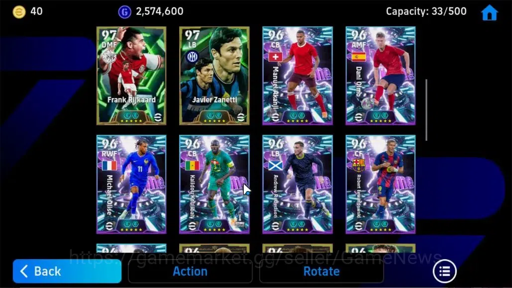 eFootball Accounts Android|Vitinha Balon Dor,Alexander Isak,Franco Ba image 9