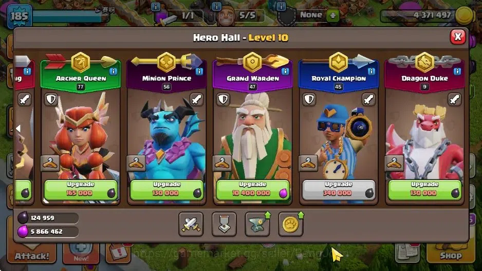 Clash of Clans Accounts Global | TH 16-BH 8|LVL 185|HH 10|BK 70,AQ 77,MP 5 image 13