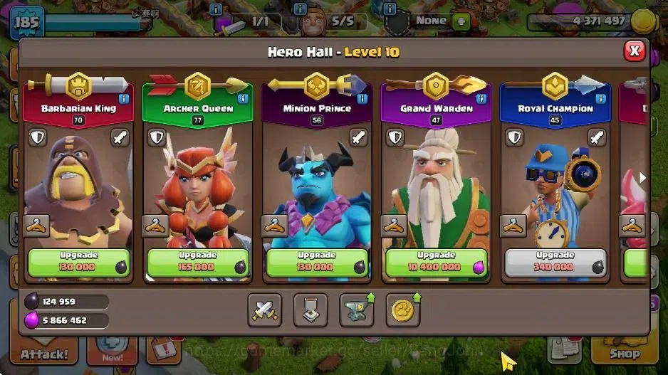 Clash of Clans Accounts Global | TH 16-BH 8|LVL 185|HH 10|BK 70,AQ 77,MP 5 image 14