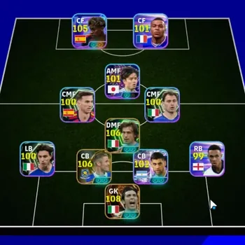 eFootball Accounts Legends & Iconic Players Android|Power 3159|Big Time Guanluigi Buffon|Epic Andrea Pirlo,Gary