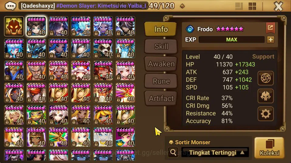 Summoners War: Sky Arena Accounts Mid-Game ASIA Lv 100|2 LD (Xiana,Yeonhong)| 45 NB5 Total(Nora,Bolverk,Oliver,Etc)+100 10