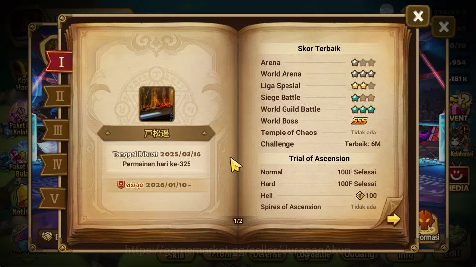 Summoners War: Sky Arena Accounts Mid-Game ASIA Lv 100|2 LD (Xiana,Yeonhong)| 45 NB5 Total(Nora,Bolverk,Oliver,Etc)+100 3