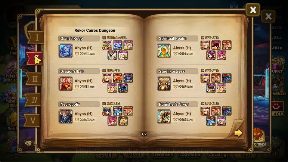 Summoners War: Sky Arena Accounts Mid-Game ASIA Lv 100|2 LD (Xiana,Yeonhong)| 45 NB5 Total(Nora,Bolverk,Oliver,Etc)+100 4