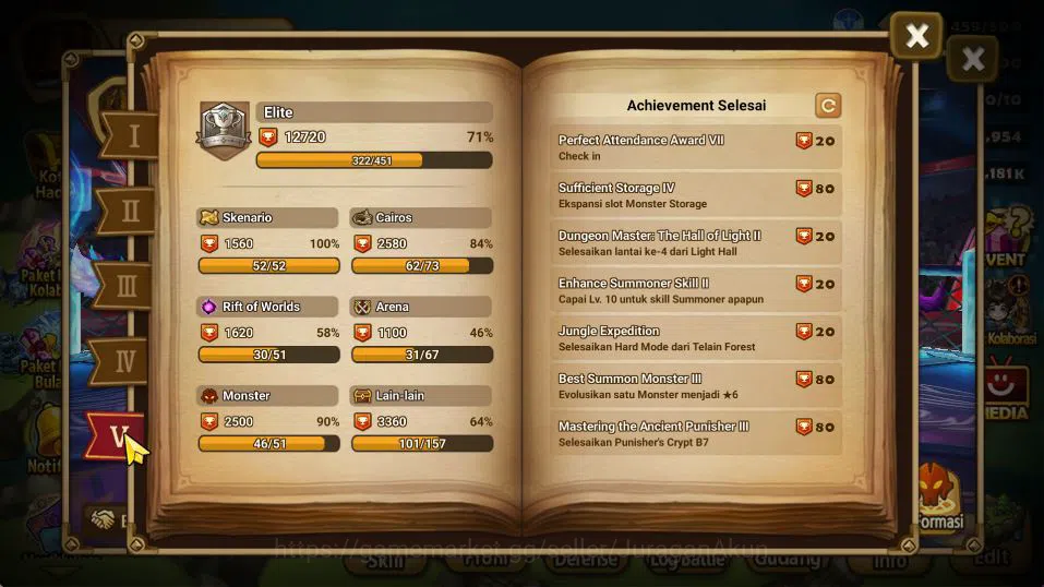 Summoners War: Sky Arena Accounts Mid-Game ASIA Lv 100|2 LD (Xiana,Yeonhong)| 45 NB5 Total(Nora,Bolverk,Oliver,Etc)+100 7