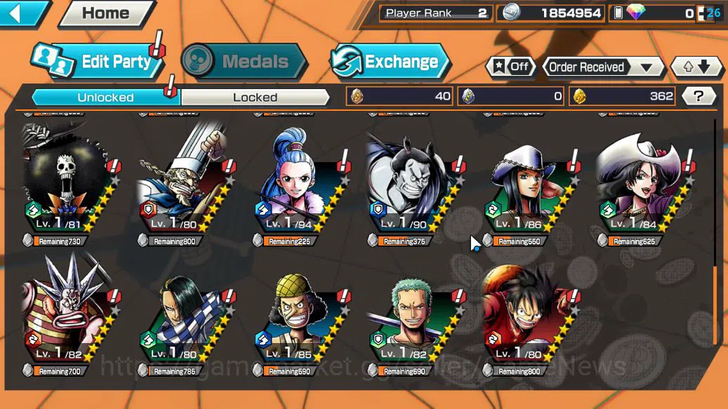 One Piece Bounty Rush Accounts Starter Global|4 EX|5Elders Saturn,Onigashima Zoro,PB Kuzan,[Borsalino]|Rank 6