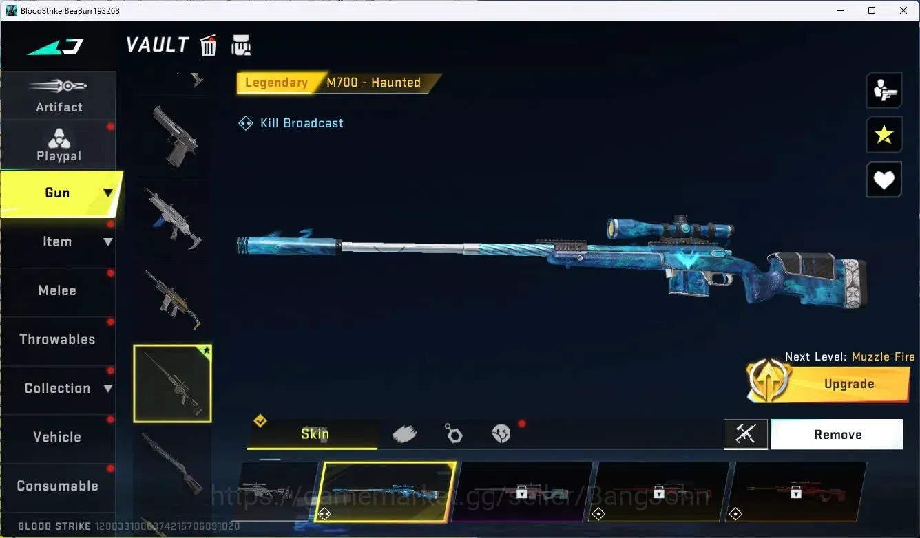 Blood Strike Accounts ASIA|Collab MCX - EVA-00|1 Legendary Gun|1 Legend image 2