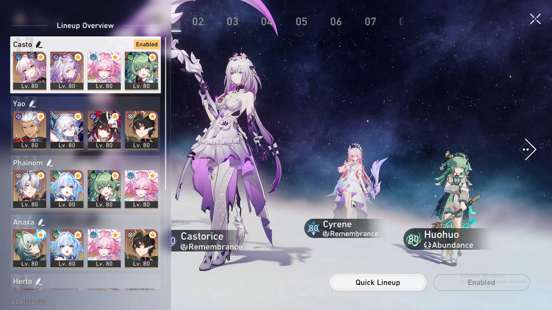 Honkai Star Rail Accounts ASIA | TL 70 | evernight, castorice, huohuo, the h image 4