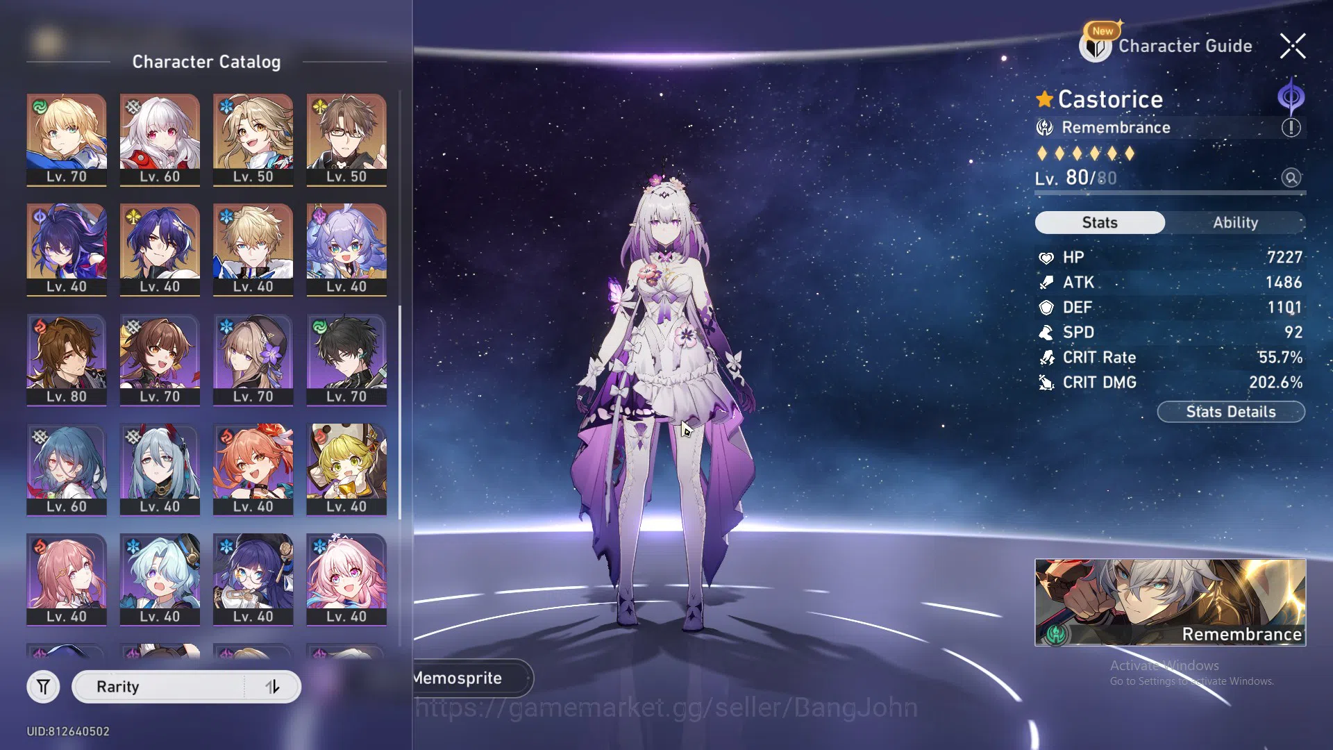 Honkai Star Rail Accounts ASIA | TL 70 | evernight, castorice, huohuo, the h image 6
