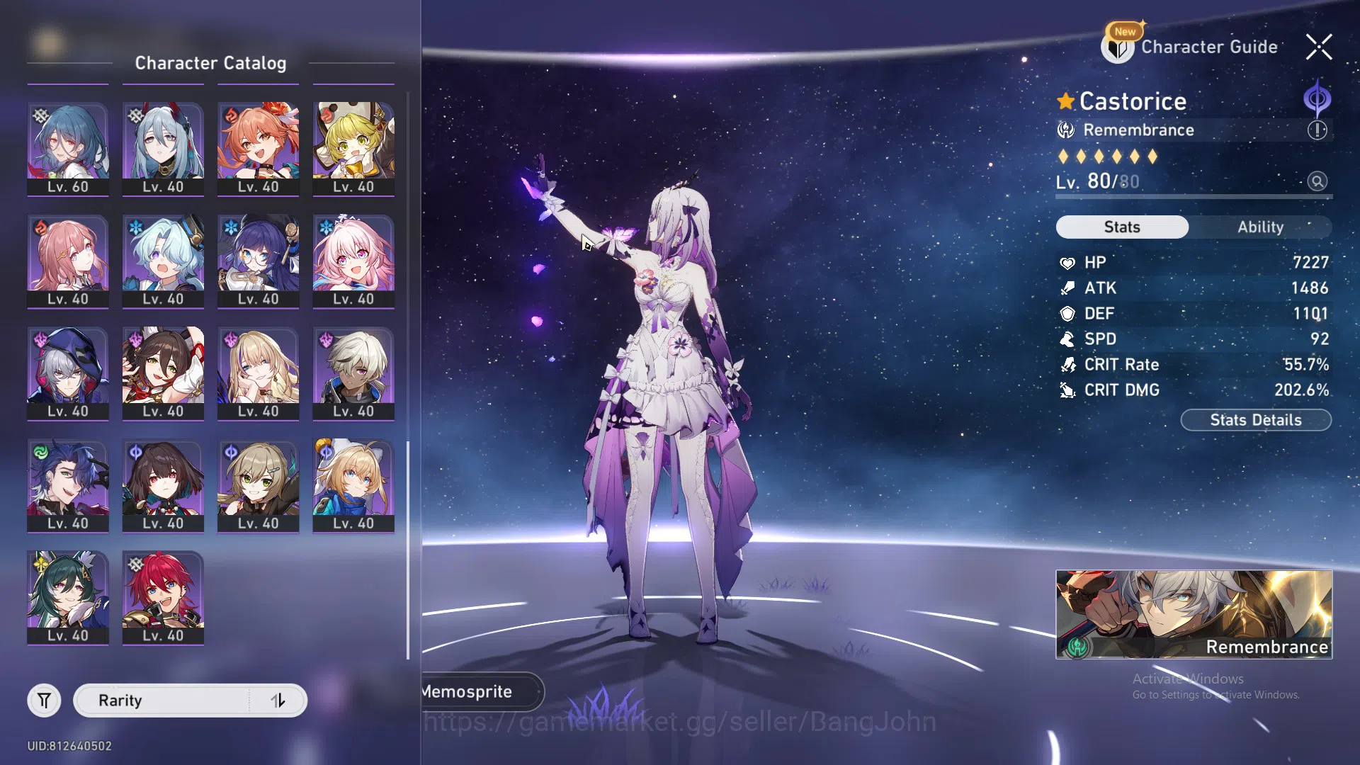 Honkai Star Rail Accounts ASIA | TL 70 | evernight, castorice, huohuo, the h image 7