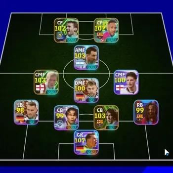 eFootball Accounts Legends & Iconic Players Android|Team Pack Germany|5 Show Time Manuel Neuer,Lionel Messi|4 Epic Carles