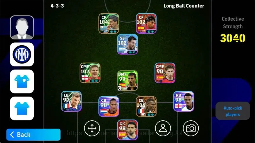 eFootball Accounts Legends & Iconic Players Mobile|PW 3040|Marcel Desailly BigT,Luis Suarez Epic,Steven Gerrard 1