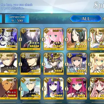 Fate-Grand Order Accounts NA Lv 129|B + O|8 SSR Oberon,Castoria,Waver,Space Ishtar,Artoria,Minamoto Etc|909 Saint