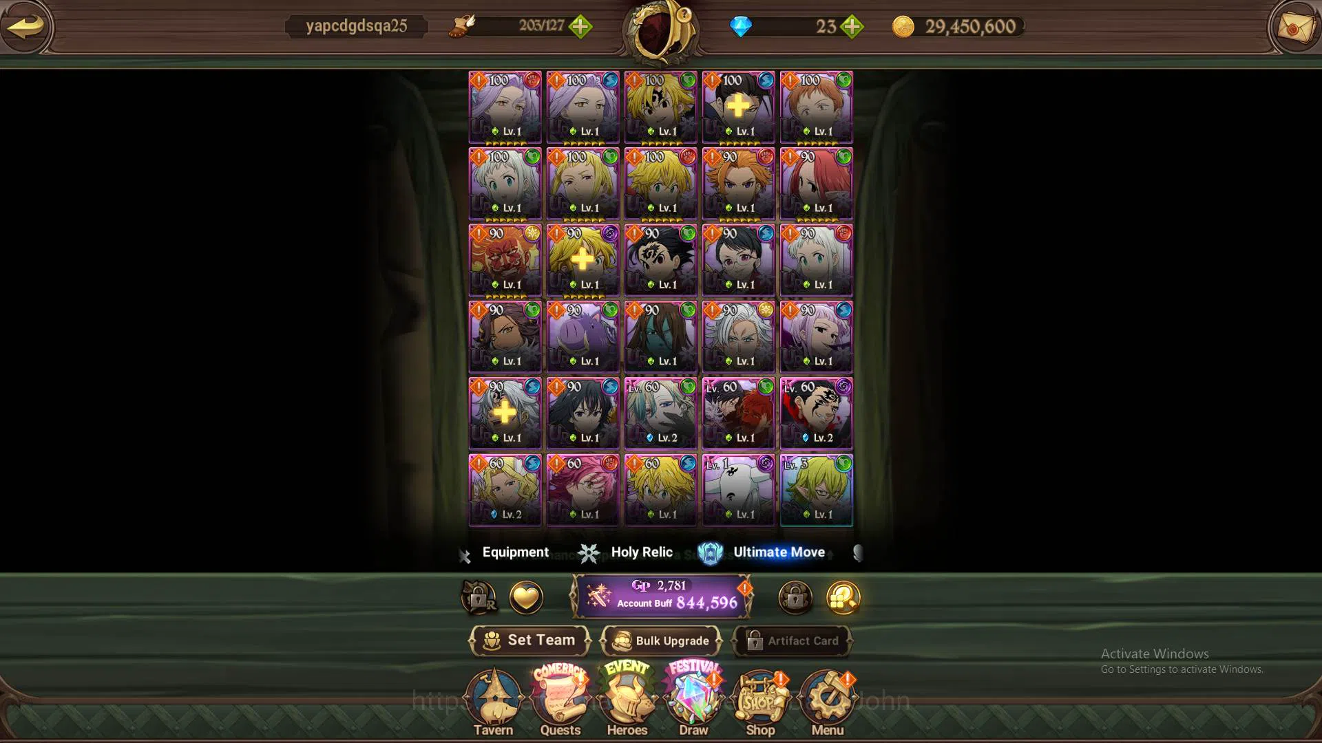 The Seven Deadly Sins: Grand Cross Accounts ASIA|844K CC|1collab Cocytus|UR Salos,Meresca,Oppr image 8
