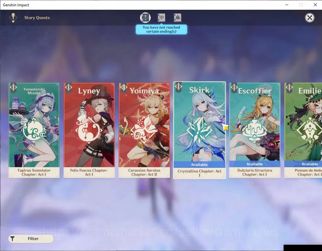 Genshin Impact Accounts Asia|AR 59||Prime Flins|13 Limited+5(*5Weapon)|Col image 15