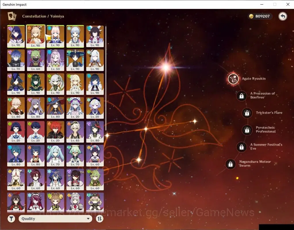 Genshin Impact Accounts Asia|AR 59||Prime Flins|13 Limited+5(*5Weapon)|Col image 5